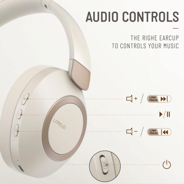 LORELEI B-C6 Wireless Over Ear Headphones - Image 2