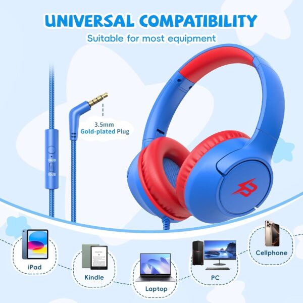 Botesty Sound Kids Headphones for School - Image 3