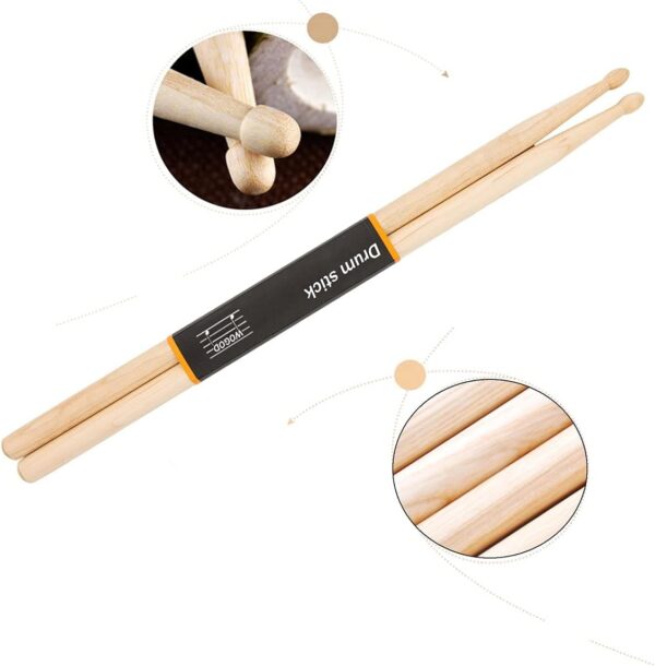 WOGOD 5A Drum Sticks Maple Drumsticks (Two pair) - Image 2