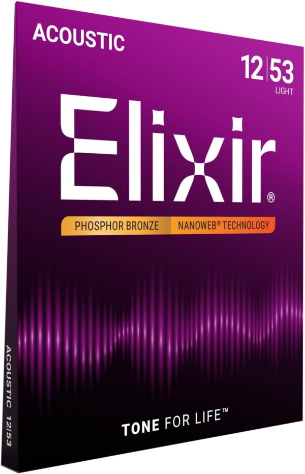 Elixir Strings, Acoustic Guitar Strings 6 String Set, Light 12-53