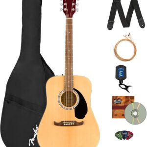Fender Dreadnought Acoustic Guitar Austin Bazaar Instructional DVD