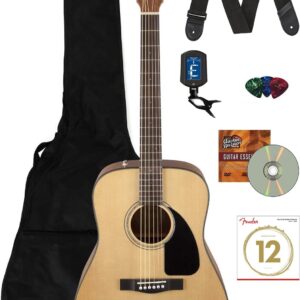 Fender CD-60 Dreadnought Acoustic Guitar And Austin Bazaar DVD