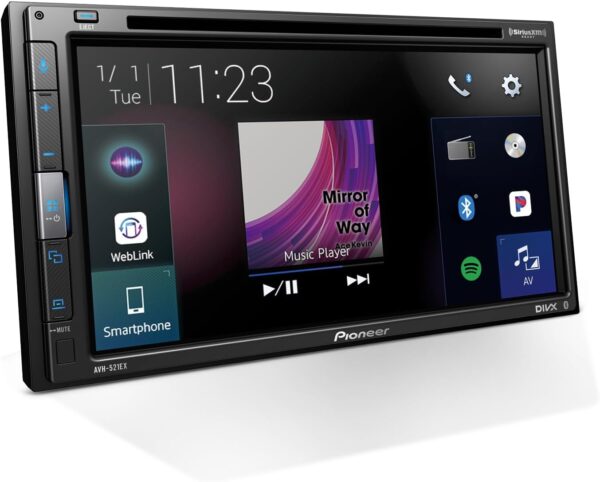 Pioneer AVH-521EX 6.8" Resistive Touchscreen, Double Din
