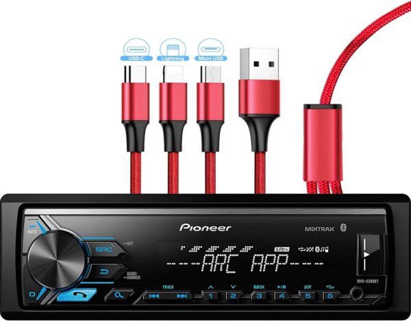 Pioneer MVH-X390BT Digital Media Receiver with Pioneer ARC app