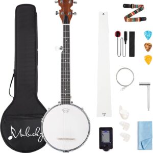 5 String Banjo Mini - Mulucky 26 Inch Travel Banjo Sapele Body B806
