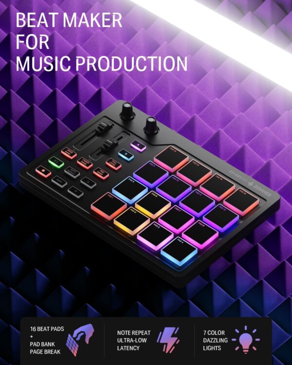 Donner MIDI Pad Beat Maker Machine Professional STARRYPAD - Image 2