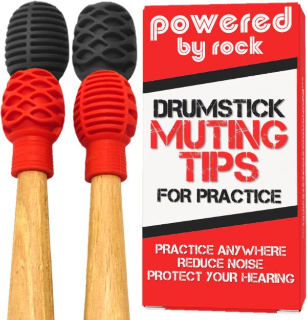 Drumstick Dampeners for Silencing Drumming Practice 4 Pack - Image 3