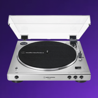 Audio-Technica AT-LP60XBT-SV Fully Automatic Bluetooth Belt-Drive