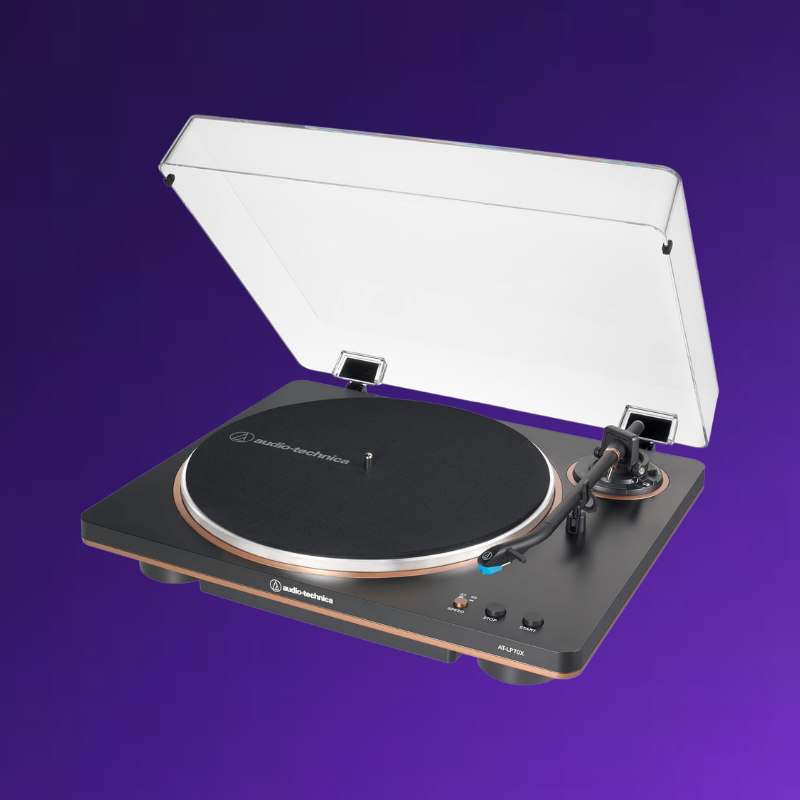 Audio-Technica AT-LP70X Automatic Turntable (Black/Bronze) - Image 2