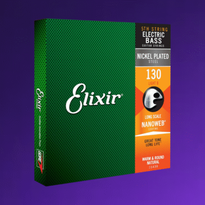 Elixir Strings Electric Bass String NANOWEB Coating, .130, Long Scale