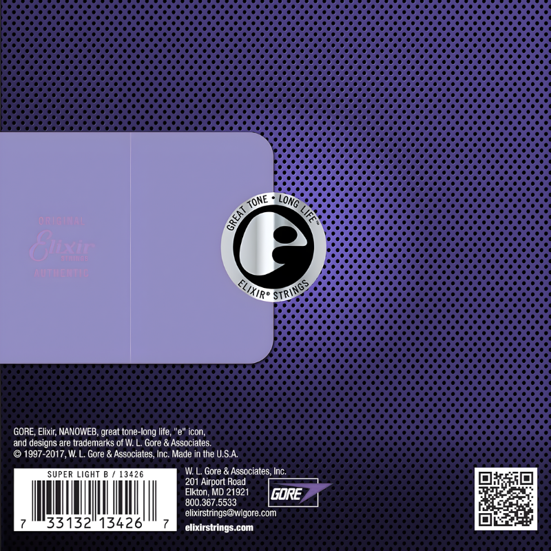 Elixir, / Nanoweb Stainless Steel Single Bass String, .125 (13426) - Image 2