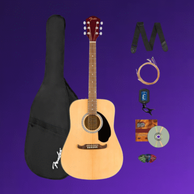 Fender Dreadnought Acoustic Guitar Austin Bazaar Instructional DVD