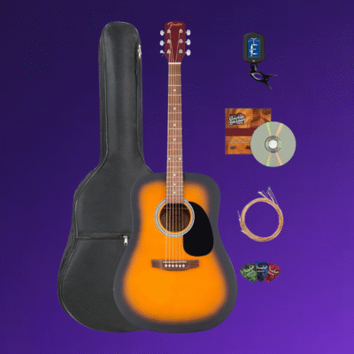 Fender Dreadnought Acoustic Guitar and Austin Bazaar DVD