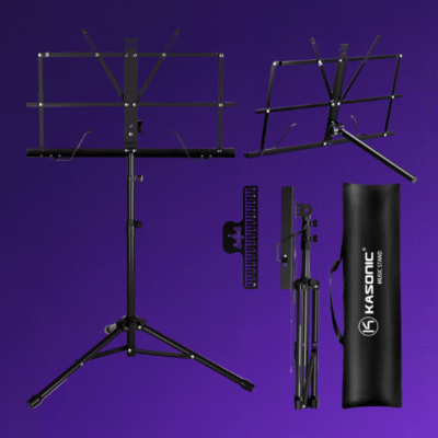 K KASONIC Music Stand, 2 in 1 Dual-Use Folding Sheet