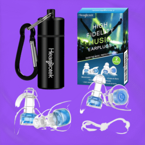Hearprotek Concert Ear Plugs, 2Pairs Reusable high Fidelity